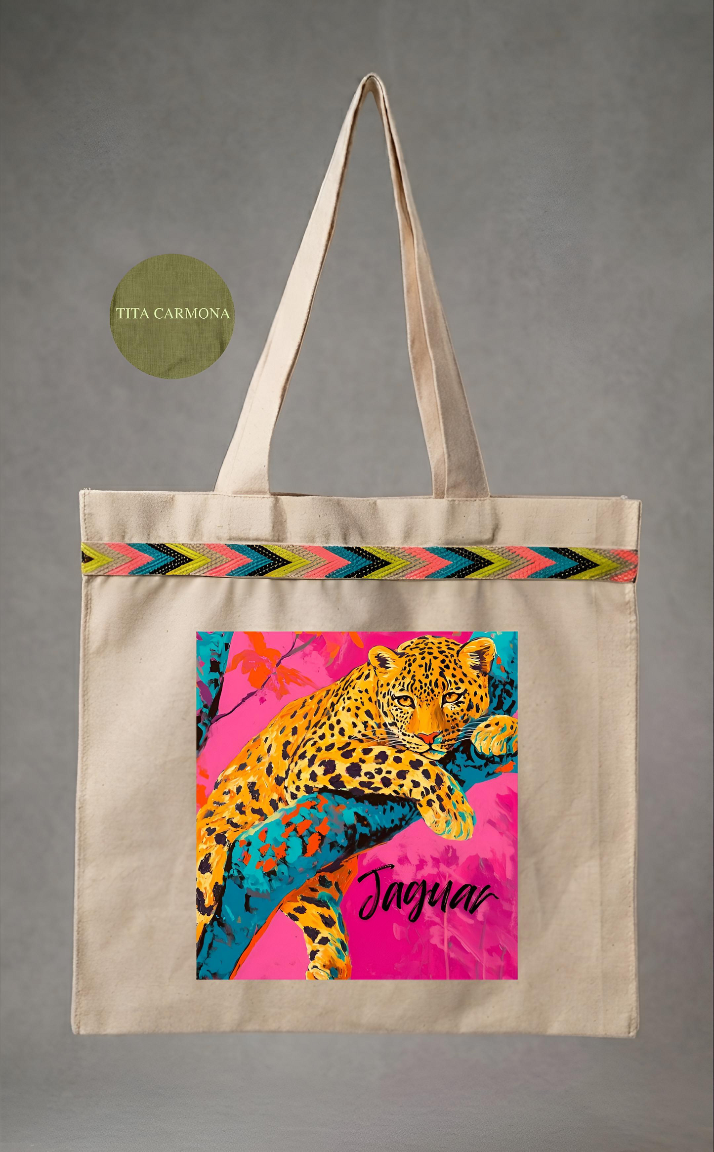 Tote Bag "JAGUAR ROSA" | Edición Limitada