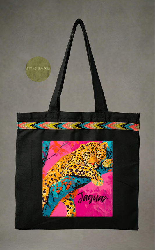 Tote Bag "JAGUAR ROSA" | Edición Limitada