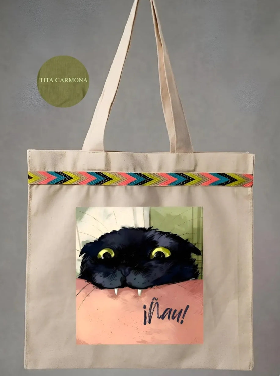 Tote Bag "GATO ÑAU" | Edición Limitada